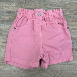 Souris Mini Pink Toddler Girl Elastic Waist Cotton Shorts